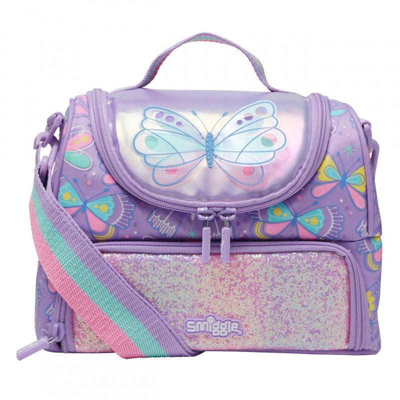Zaino scolastico Smiggle australiano per bambini, grande capacità - Design vivace e carino per gli studenti. Perfetto per l'uso all'aperto e casual.
