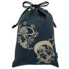 [Edo-ten] Shingen-bukuro (Drawstring Bag) with Discharge Print, Gassai-bukuro, 100% Cotton, Shijira 