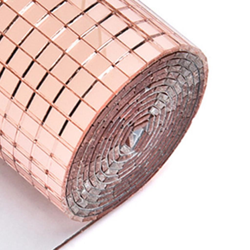 4X100CM 1464 גרגרים אריחי פסיפס דביקים עצמיים מדבקת מדבקת מראות זכוכית חדשנית עשה זאת בעצמך