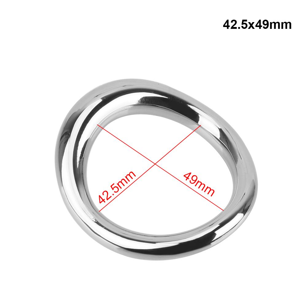 Sex Toys for Men Delay Ejaculation Metal Scrotum Stretcher Erotic Penis Bondage Lock Cock Ring Stainless Steel