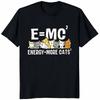 Energy More Cat Print Tshirt Unisexs Clothing Summer Funny Fashion Casual Streetwear Tops Crew Neck Short Sleeve Cotton Tshirts