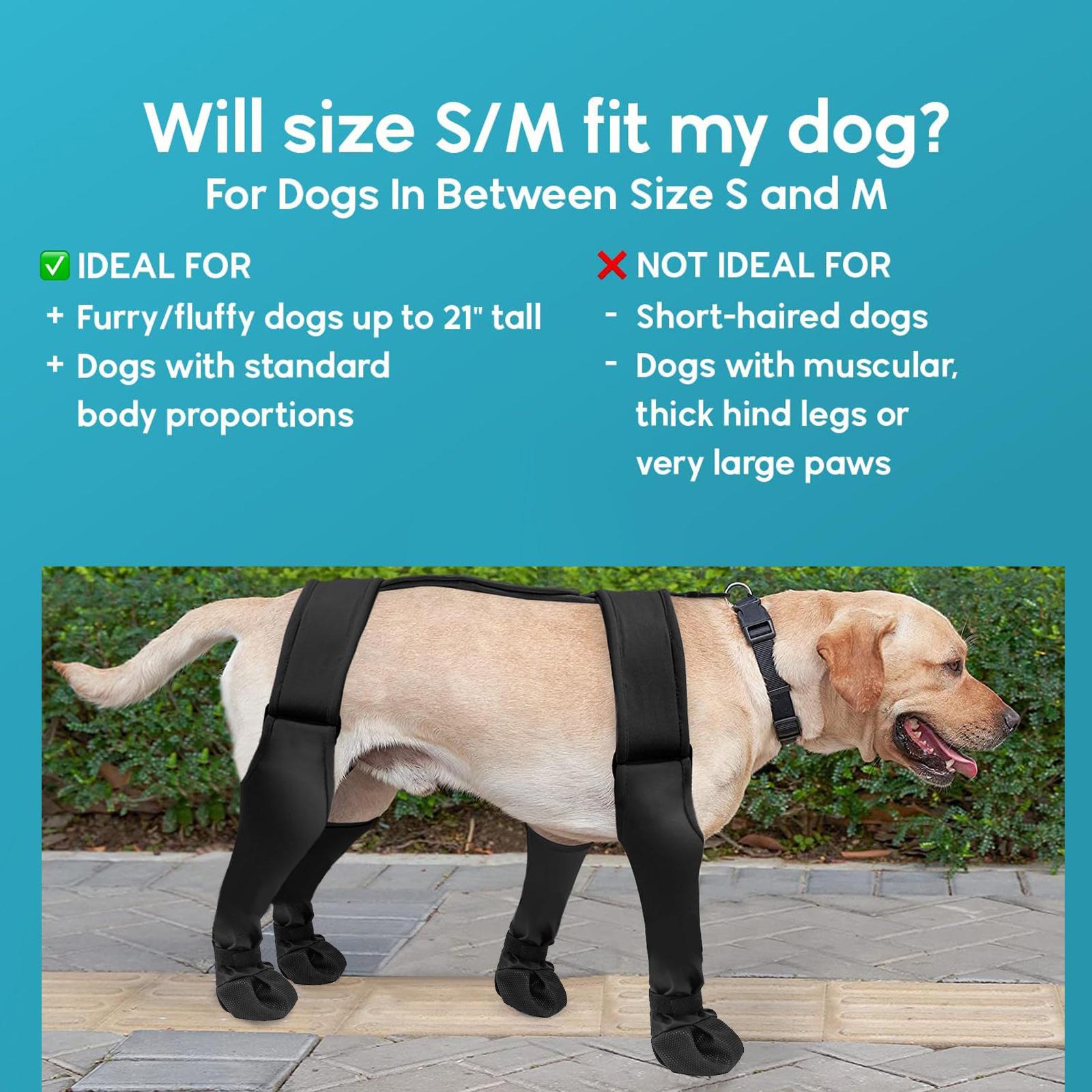 Large Pet Leggings Waterproof Rainwear for Small to Large Dogs and Puppies Shoes Rainwear Large Apparel Water Resistant S