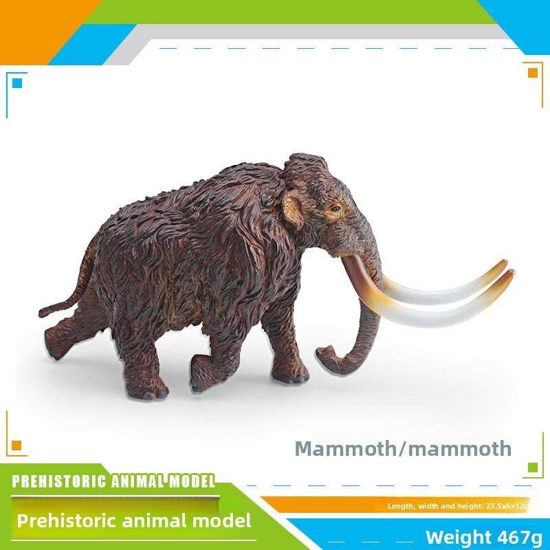 Prehistoric Animal Mammoth Saber Toothed Tiger Pvc Model Set For Kids Collectors Display Aquarium Decor