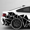 Black Car Stickers Decoration Ships Triangle Vinyl Water resistant 200*60cm Auto Decals Exterior Motorcycles Practical