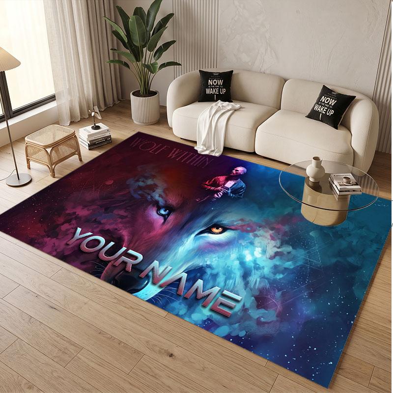 Custom Name Crystal Velvet Rug,Kontra K Comfortable Anti Slip Floor Mat For Room Decoration