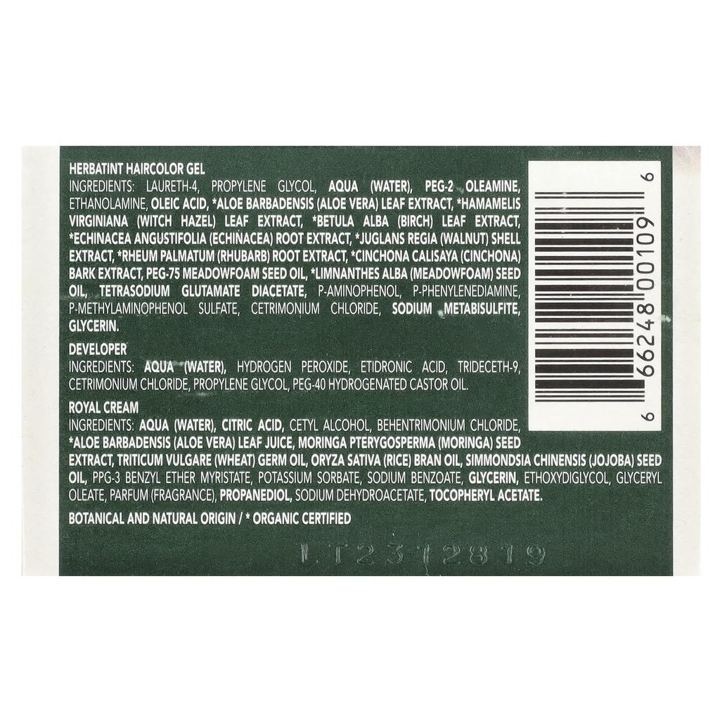 Herbatint Permanentes Farbgel, 10N Platinblond, 4,56 fl oz (135 ml)