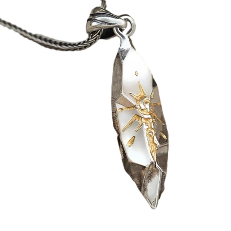 Naszyjnik z wisiorkiem Kamień Życzeń Vintage Łańcuszek do Swetra Prosty Naszyjnik Okrągły Regulowany Łańcuszek na Szyję Biżuteria dla Kobiet Mężczyzn