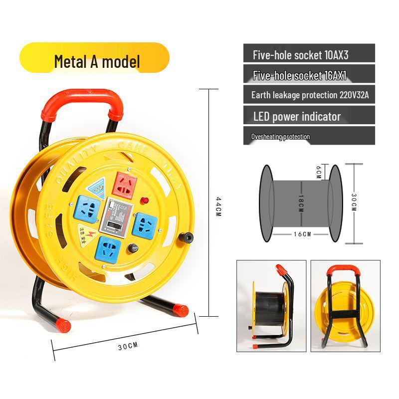 Portable Movable Cable Reel Winder and Roller Spool