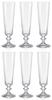 Bohemian Glass "BELLA" Champagne (Beer) Glasses (6) Dishwasher Safe Crystallex
