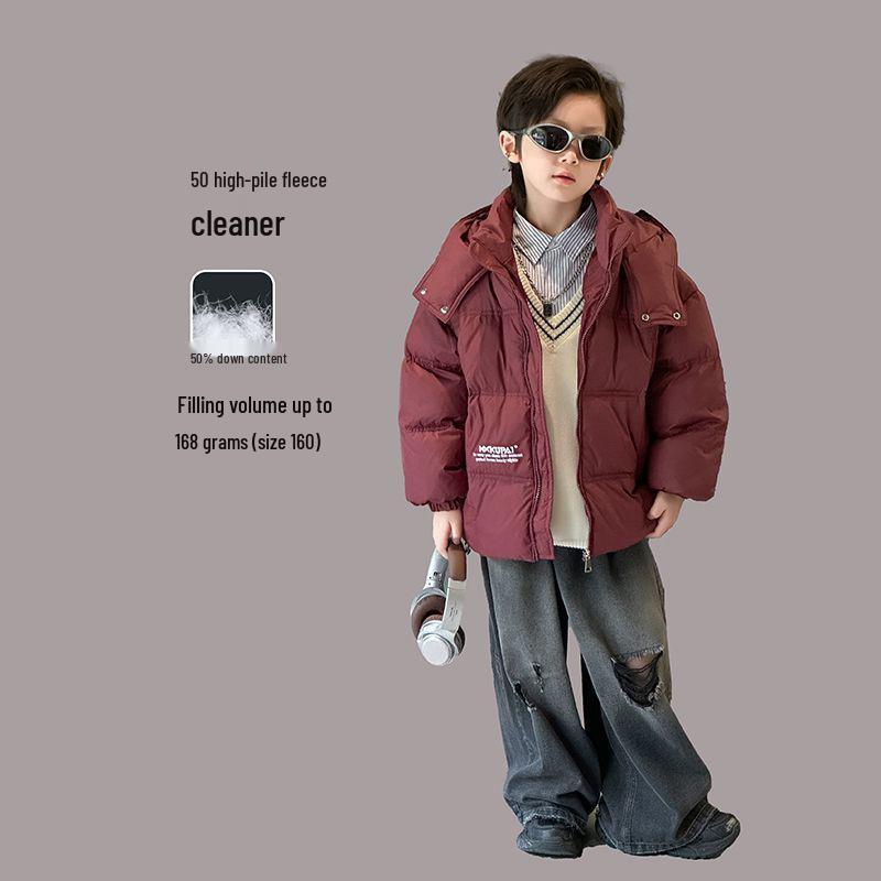 2025 New Kids' Winter Thick Down Jacket Casual Warm Coat for Boys and Girls