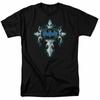 Batman Gothic Steel Cross Logo T Shirt Licensed Comic Book Tee Black