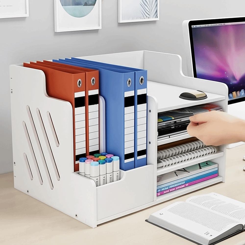 Thickened Desktop Organizer Large Capacity File Sorter File Storage Rack  School