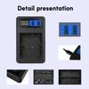 Convenient and Portable BP511 LCD Double Slot Charger Camera Battery Charger for 10D,20D,30D,40D,50D,D60,MV630i Battery