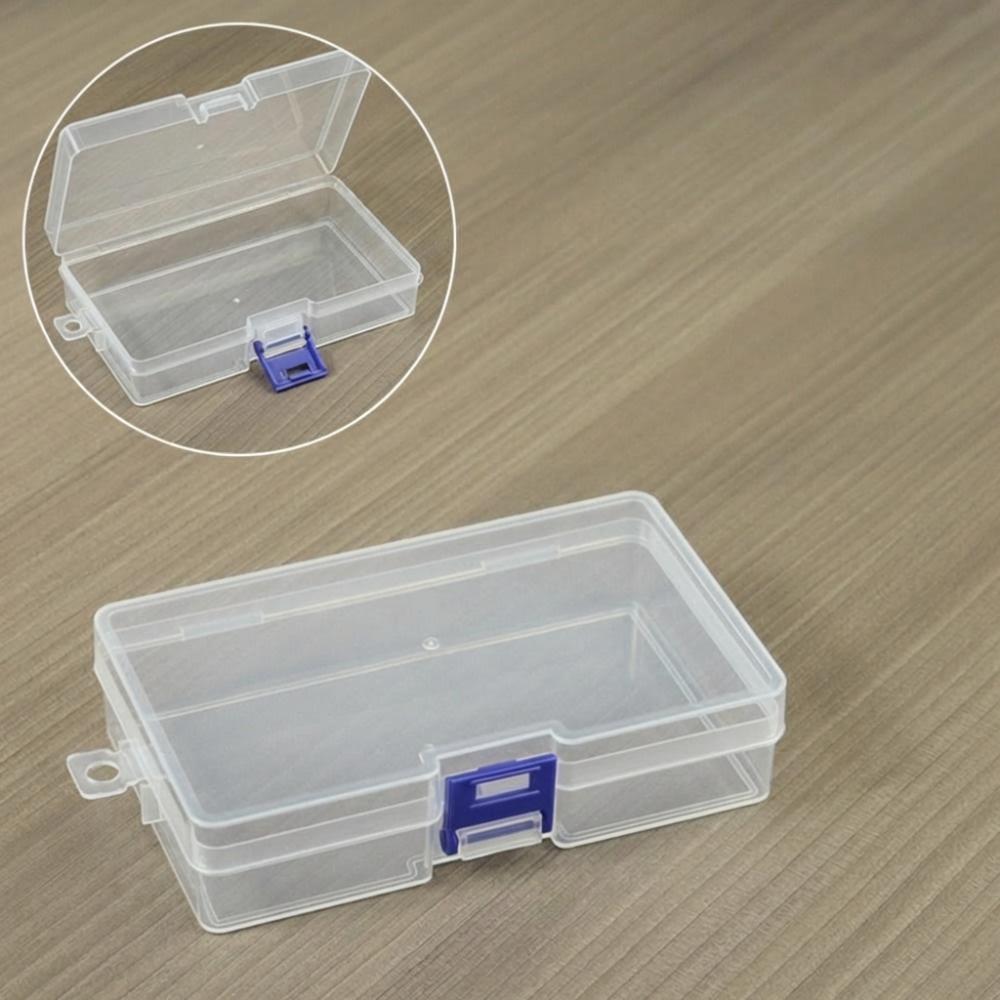 Flip Cover Transparent Storage Box Rectangle Sewing Storage Box  Jewelry Storage