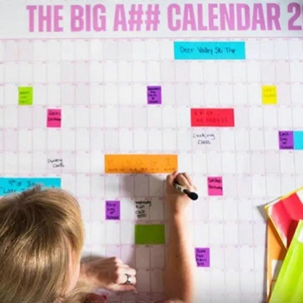 The Big A## Calendar 2026 - Oversized Wall Calendar with Pen & Stickers, 2026 Monthly Planner for Home Office, 33x43 Inches New Arrival S06