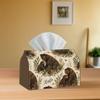 2D Flat, 1pc 2D Flat, Oversized Bear and Cub Natural Style Parent-Child Tissue Box, Polyester Material, 2D Flat