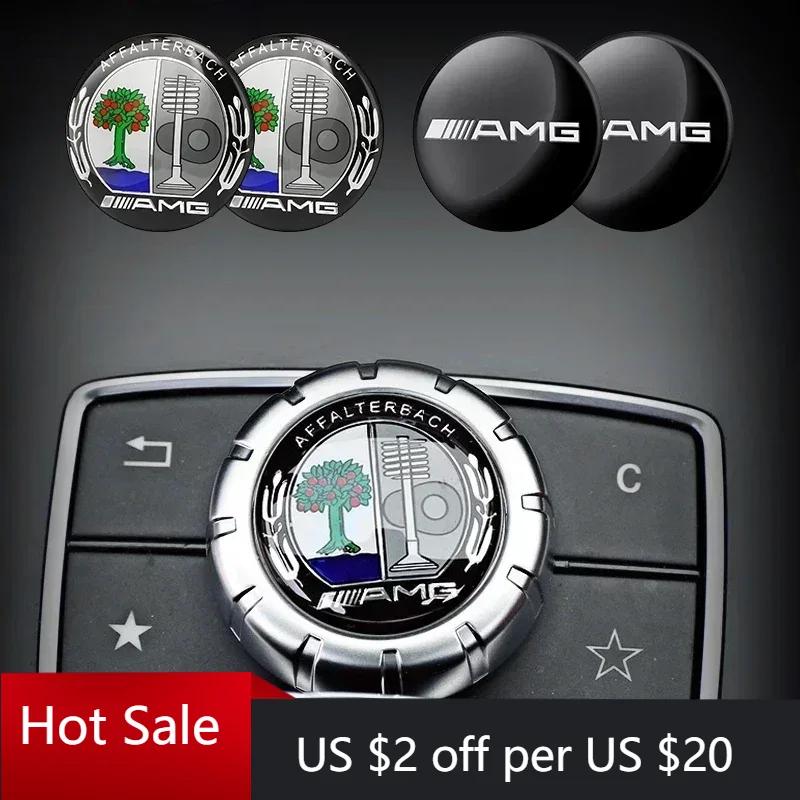Hots 29mm Copertura Pulsante Multimedia Controllo Centrale Auto Manopola Trim Adesivo Per Mercedes Benz AMG GLC C CLA GLA W205 W211 W213 W212