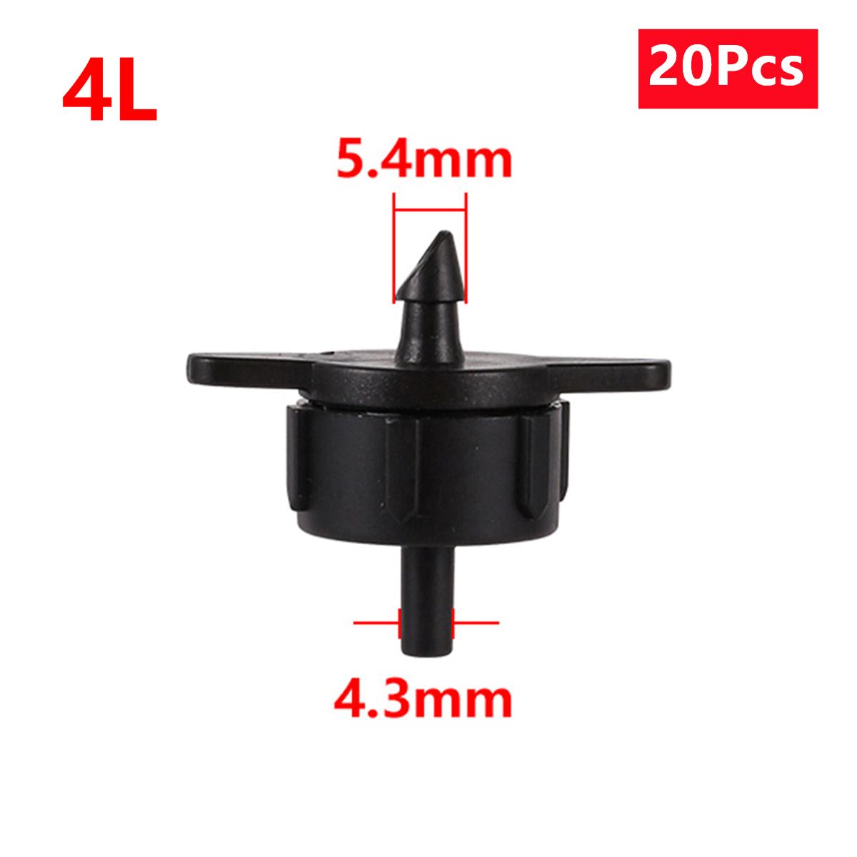 Капельница с компенсацией давления 2 л/ч 4 л/ч 8 л/ч садовый микроирригационный эмиттер для полива сельскохозяйственных культур фитинги для труб 20/100 шт.
