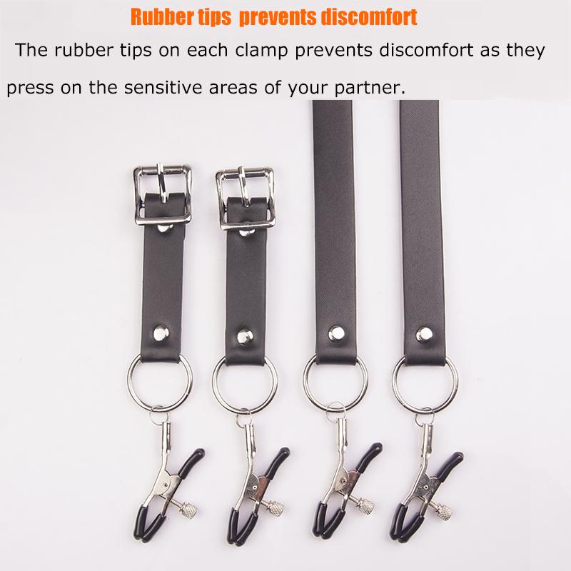 Sangles d'écartement des lèvres avec pinces, à clipser sur le Clitoris, chatte ouverte, stimulateur vaginal, sexe adulte