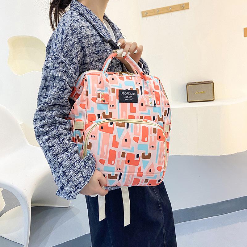 2025 Fashionable Mummy Bag: Double Shoulder, Large Capacity, Lightweight Backpack for Mother and Baby Outings
