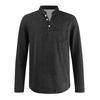 Men's Henley Long Sleeve T-Shirt Vintage Washed Denim Casual Tops Button Down Crew Neck Loose Fit Daily Streetwear for Men