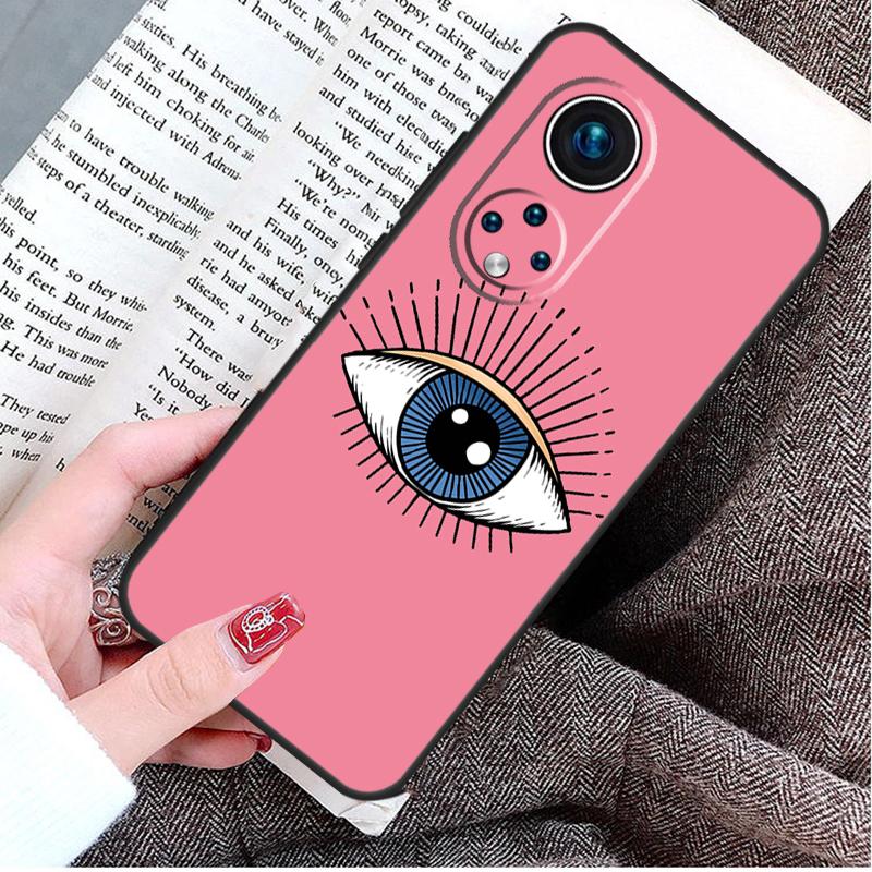Evil Eye Lucky Eye Blue Case For Honor Magic 8 6 7 Lite Honor 400 200 Pro 50 70 90 X8c X8b X9a X9c X9b X9d Win Cover