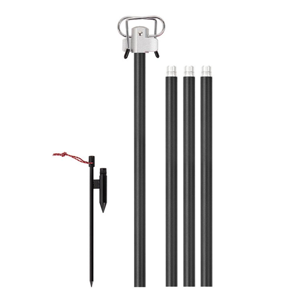 Portable Camping Folding Lamp Pole Lightweight Collapsible Aluminum Lantern Stand Outdoor Light