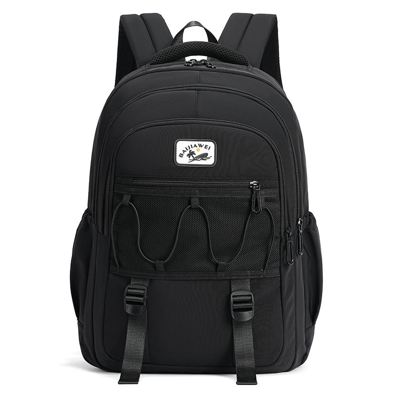 Middle School Student Schoolbag Color Block Women's Large Capacity Waterproof Lightweight Backpack