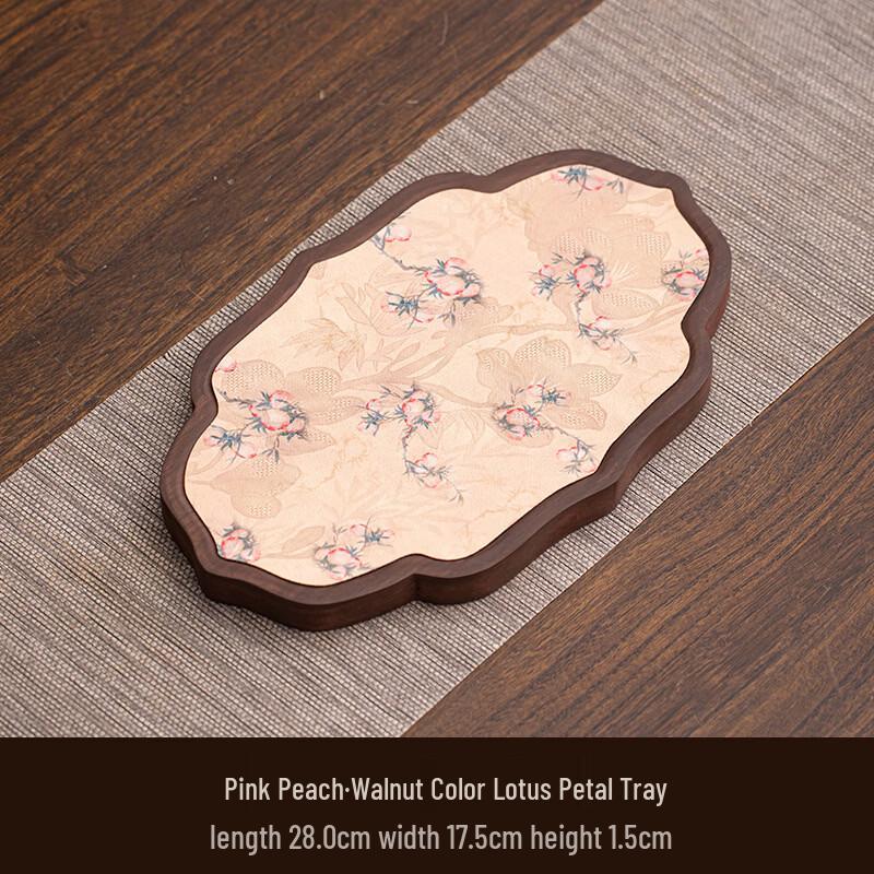 Shangqi Retro Zen Lotus Petal Tea Tray Set