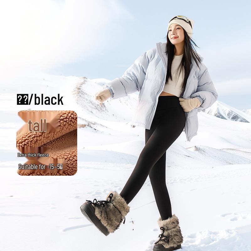 Enhanced Women's Autumn/Winter Long & Short Shark Yoga Pants, Plus Size, Outdoor-Ready.