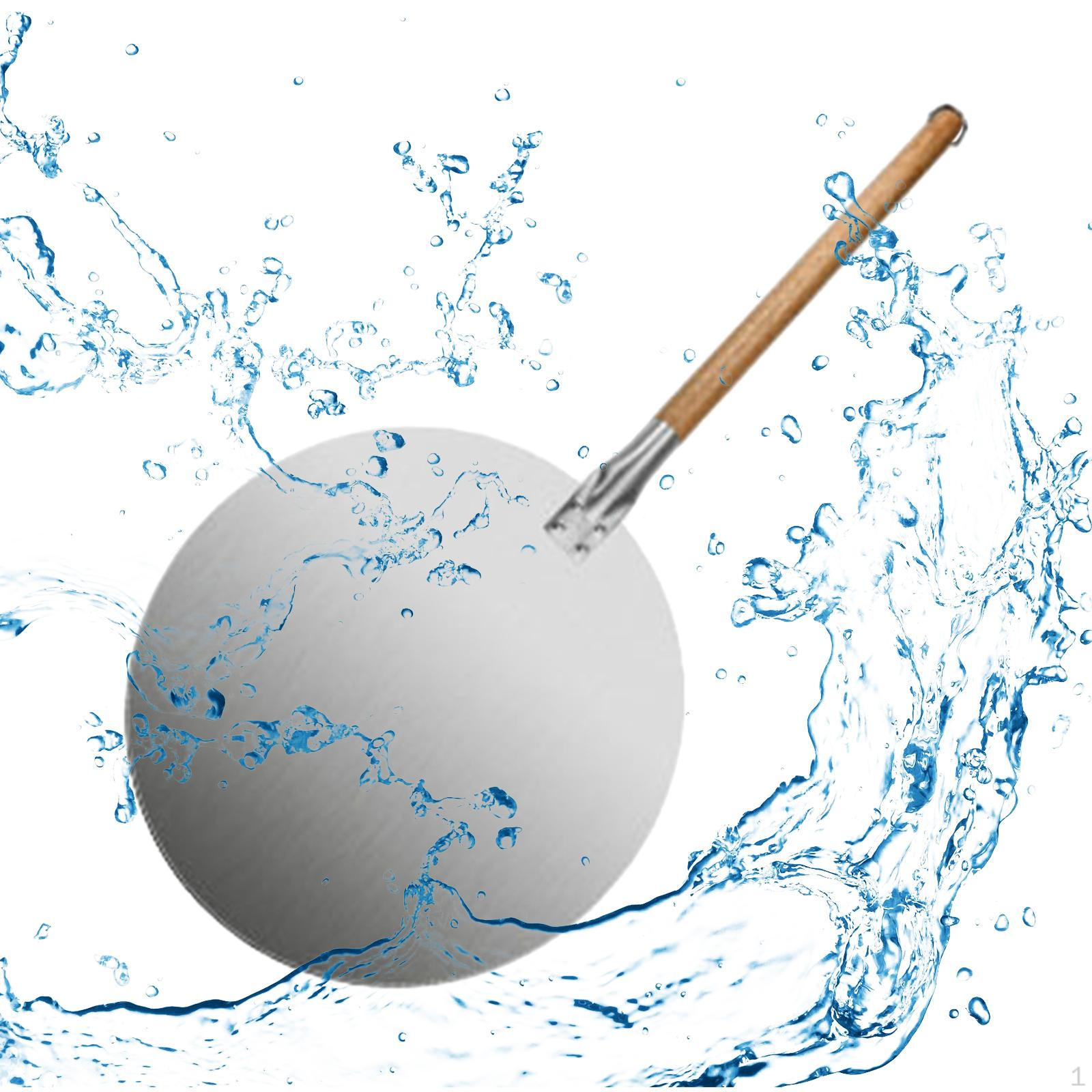 Stainless Steel Pizza Peel with Ergonomic Wooden Handle S