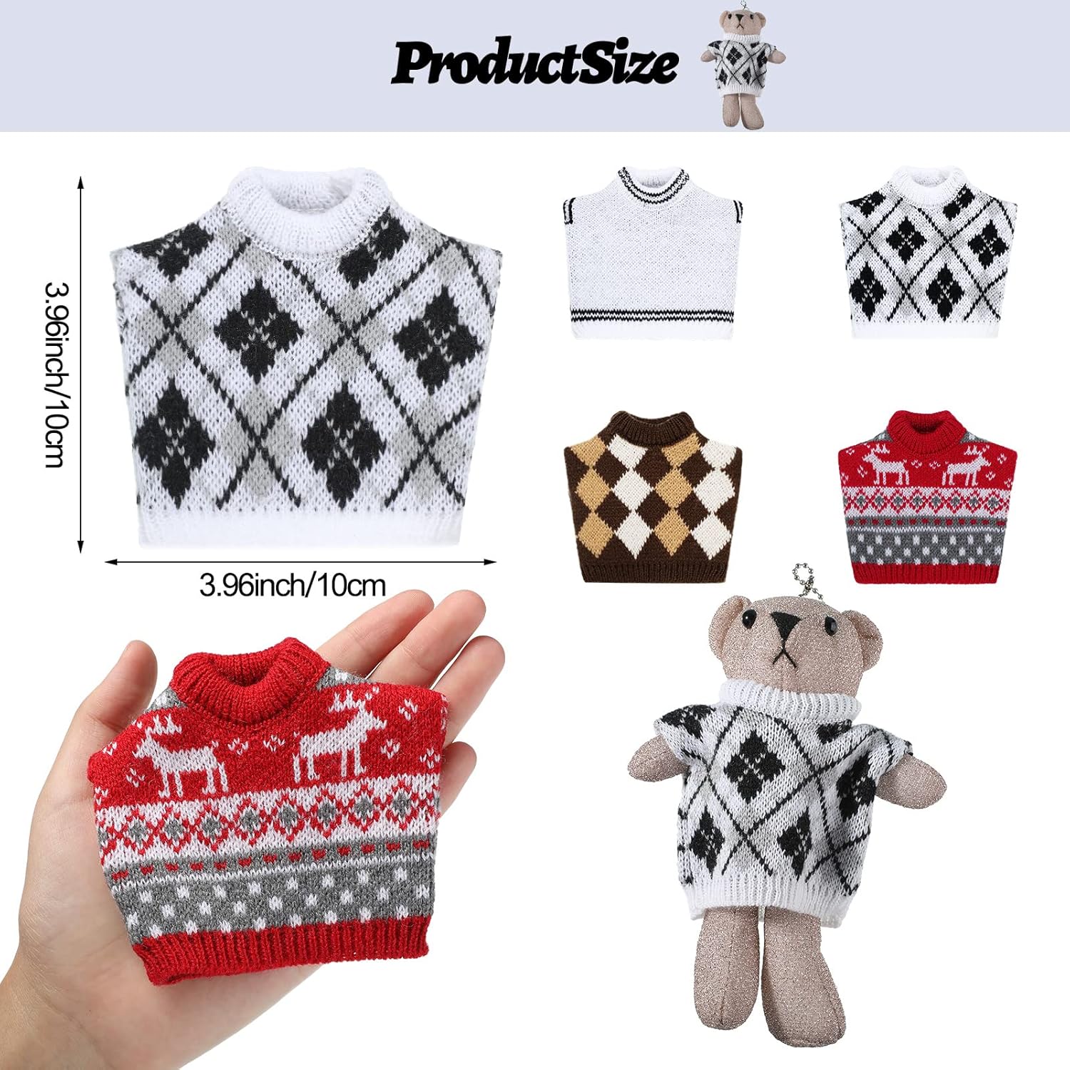 4 Pieces Guinea Pig Clothes Small Animal Rabbit Warm Vest Costume for Ferret, Bunny, Guinea Pig, Squirrel Halloween Party Cosplay Photo Shoot T-Shirt