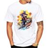 TEEHUB Vintage Dirty Motocycle Men T-Shirts Boy Riding Motobike Painted Print Short Sleeve T-Sh