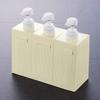 Senko Laurea soap x x 86238 M+home 3-piece bottle, ivory, approx. W23.4 D9.2 H15.5cm