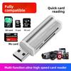 Four-in-one Aluminum Alloy Lighter Card Reader Multifunctional SD/TF/MS Mobile Phone Camera Memory Card Factory External