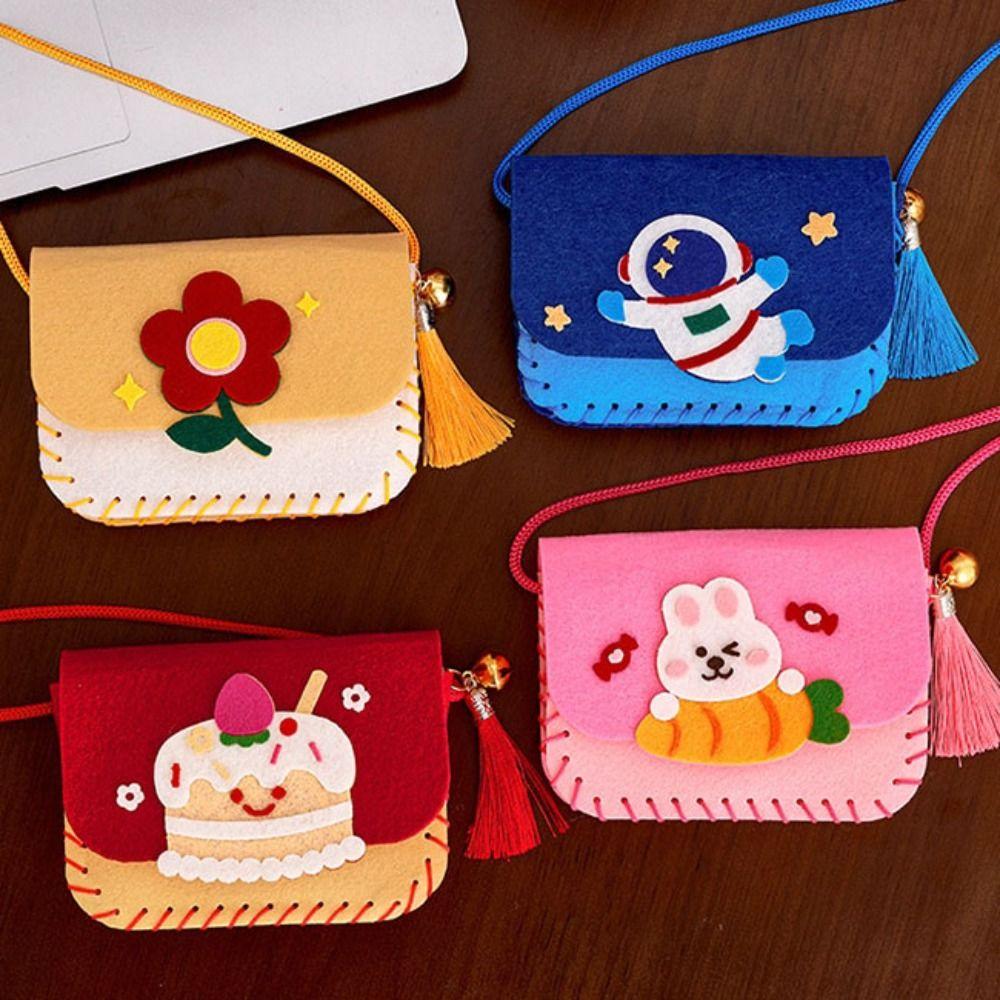 Cartoon Handmade Bag Crafts Art DIY Handbag Gift Crossbody Bag