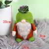 Green Faceless Dolls Cartoon Dwarf Doll Home Decor Succulent Gnomes Doll  Summer