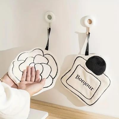 Měkké závěsné ručníky dvojité tloušťky Rychleschnoucí savé ručníky Kawaii Květinový ručník Koupelna Kuchyně Accession