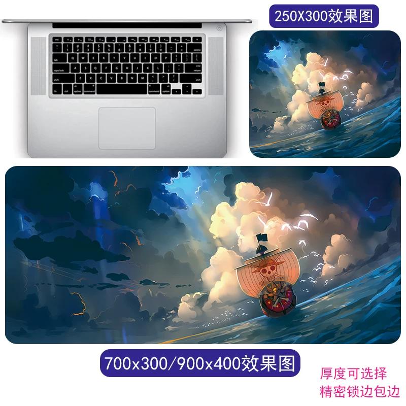 Cartoon Anime ONE PIECE Mouse Pad Oversized One Piece Roronoa Zoro Monkey D. Luffy Animation Game Office Computer Desk Mat Two-dimensional Peripheral