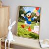 Disney Donald Duck Park Picnic 5D Handmade Diy Diamond Painting Kit, Home Wall Decoration