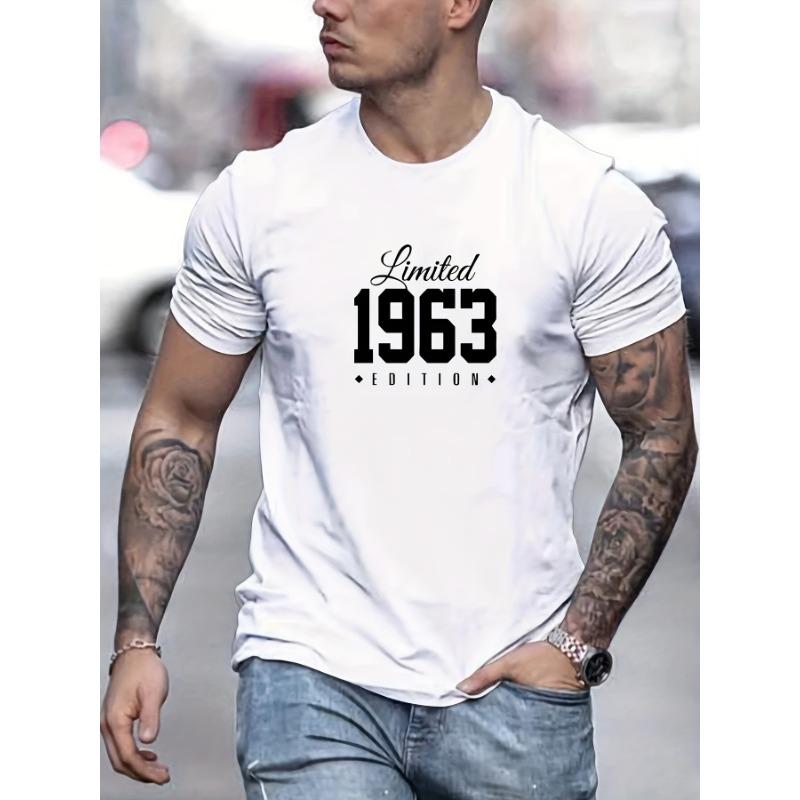 Men s Pattern Summer Casual Crew Neck Short Sleeve Fashionable T-Shirt S белый
