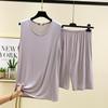 Zweiteiliges Set aus Modal-Tanktop und Shorts für Herren – Sommer