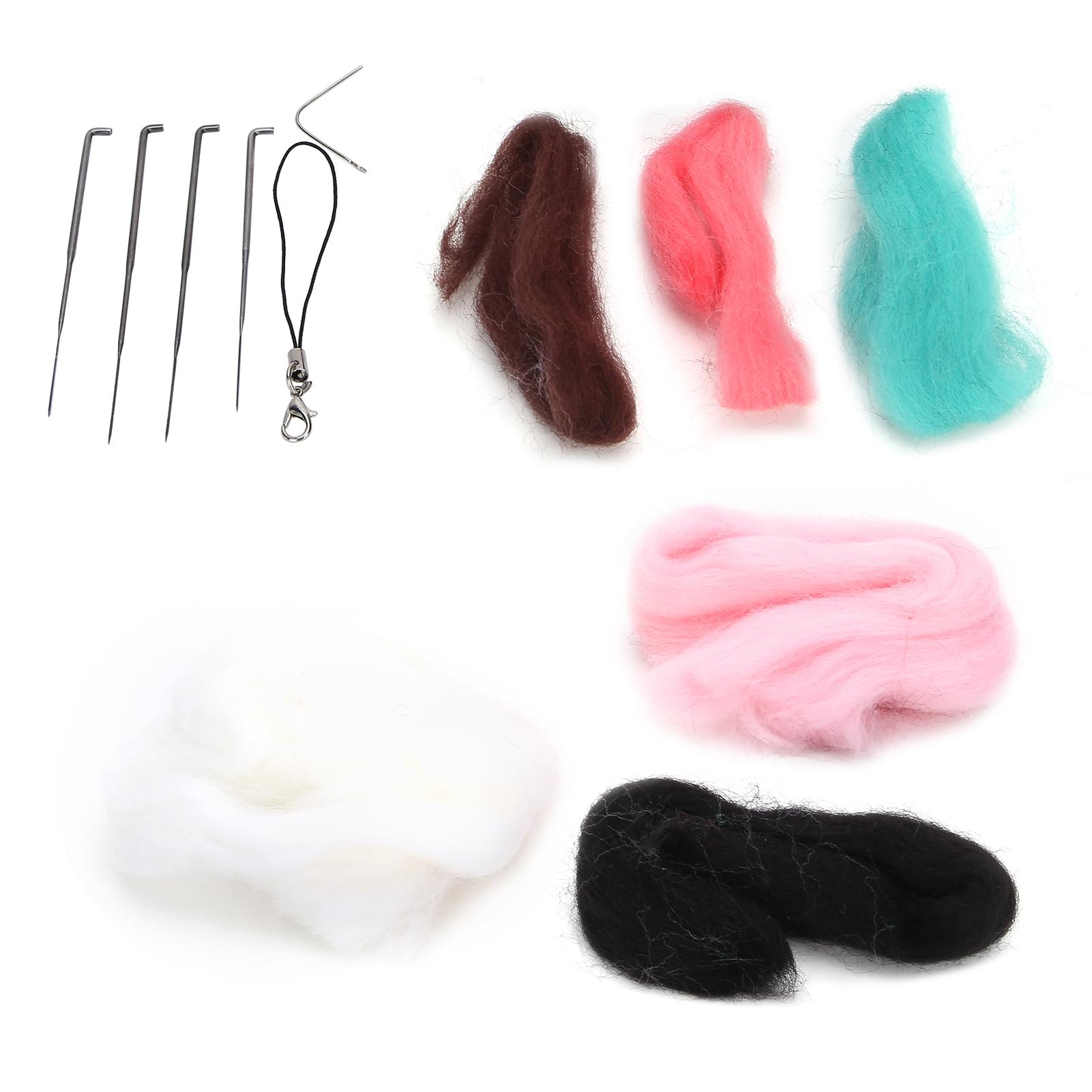 

Игла для валяния, шерстяной фетр, панда, животное, плюшевая кукла, материал для самостоятельного изготовления, украшение для дома, ремесло