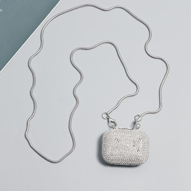 

New Rhinestone Crossbody Bag Female Diamond Fashion Spherical Small Bag Women Party Evening Bag 1