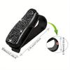 1pc Rhinestone Decor Car Sun Visor Glasses Holder Clip