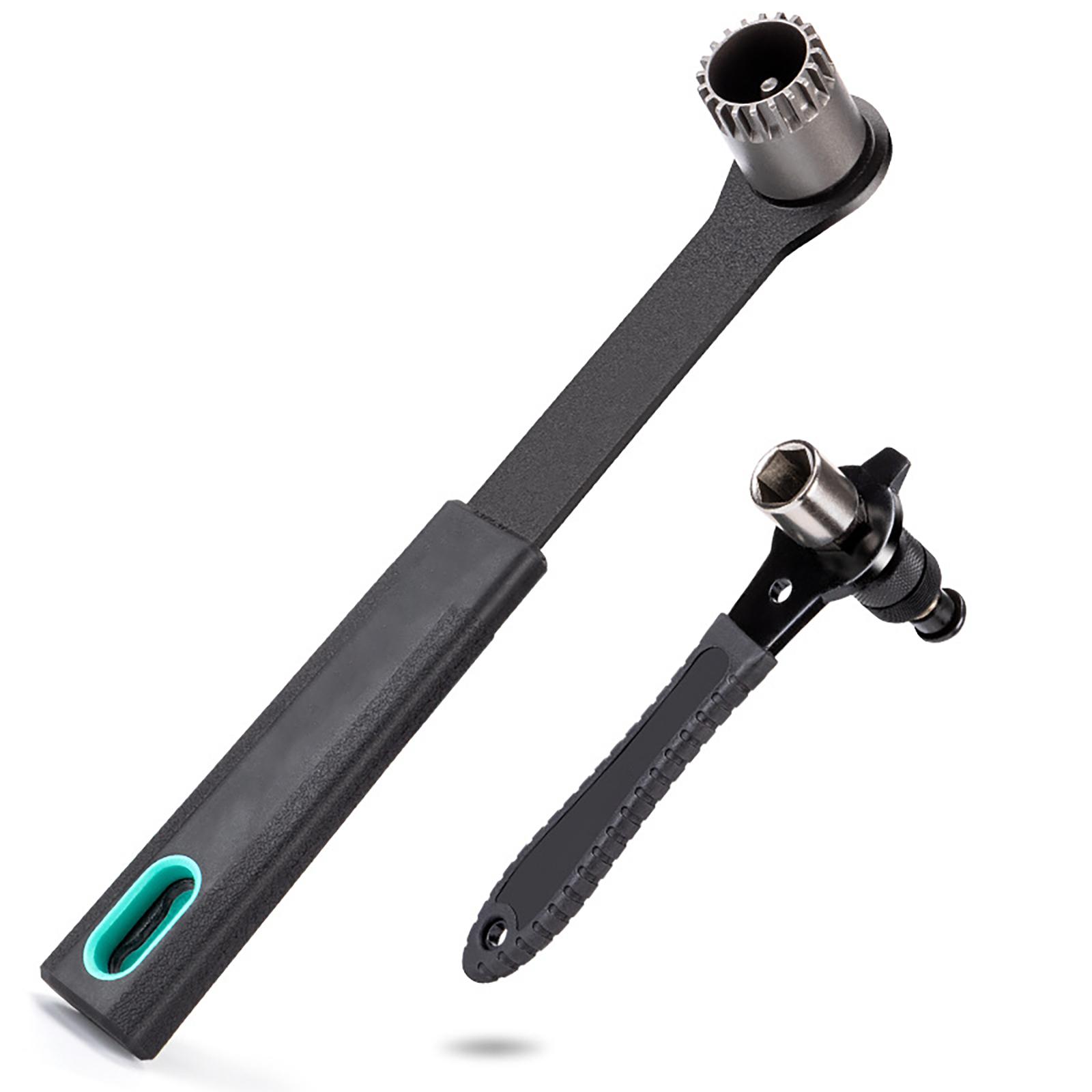 

2-in-1 Bike Crank Extractor Puller Remover High Hardness Bicycle Crank Arm Removal Tool With Non-slip Handle set #1