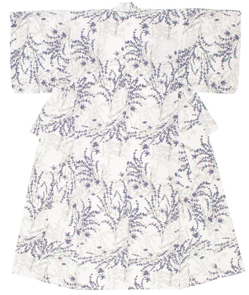 [SOUBIEN] Soubien Yukata 3-Piece Set floro Women's (YukataHeiko ObiGeta) Free Size Blooming Ivy x Navy ykt10144-obs00329