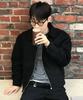 Mindbridge [Couture] Wool Blend Boucle Zip-Up Blouson