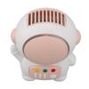 Astronaut Mini Fan Pink USB Rechargeable Quiet Bladeless 2 Speed Adjustments Handheld Astronaut Fan