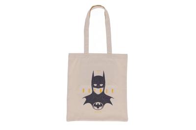 Marushin DC Mask Logo 1989 DC Comics Movie Tote Bag, Vertical, A4 Size, M.TOTE, Cotton, 4105085800